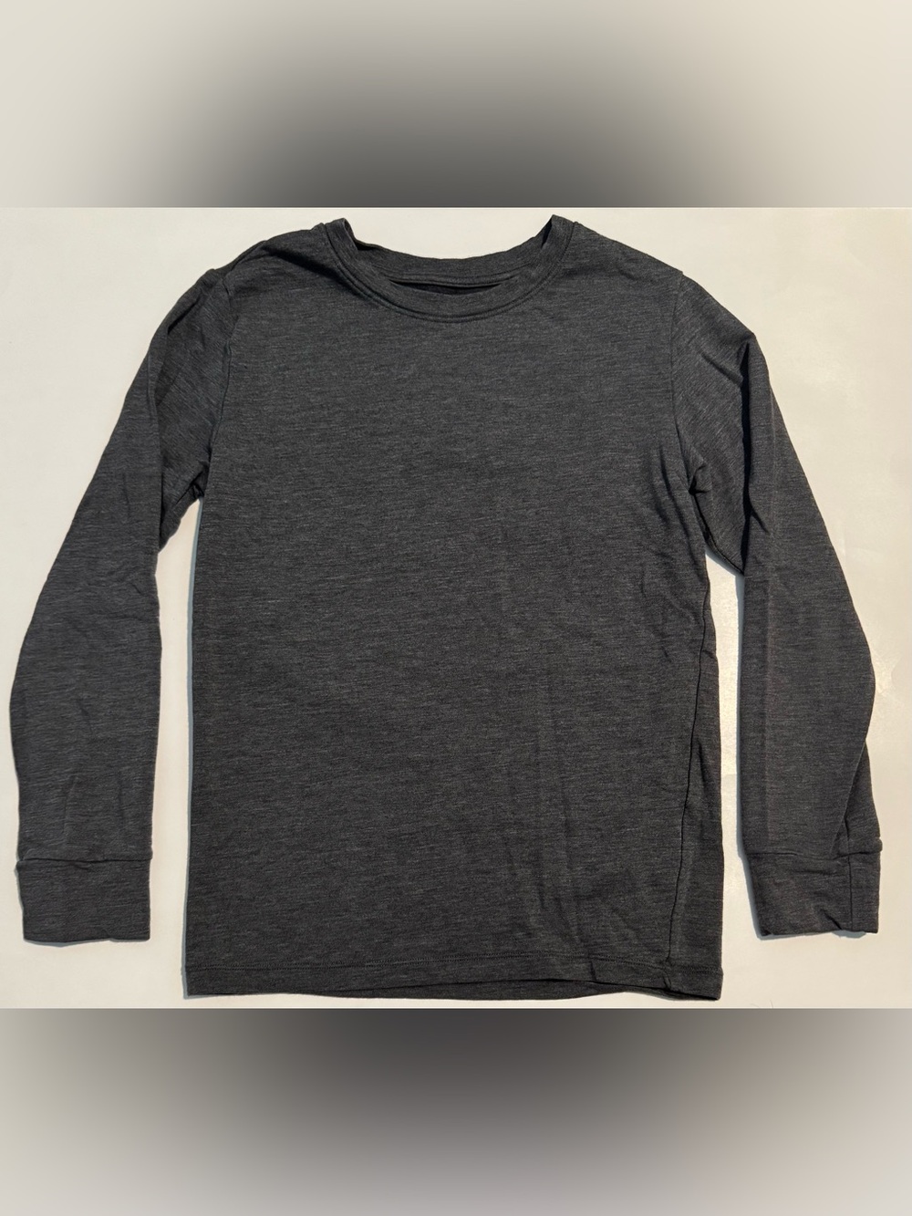 Uniqlo HEATTECH Extra Warm Kids Dark Grey Long-Sleeve Top
